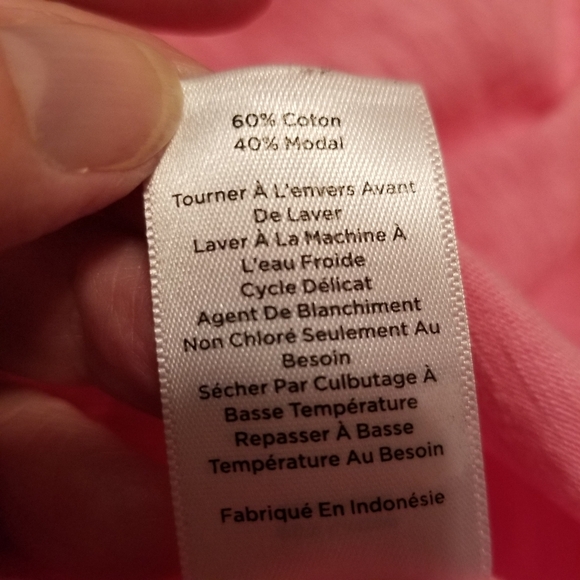 Talbots Plus Petite size 2XP Pink V Neck Top pit to pit 24, pit to hem 16 - Picture 2 of 8